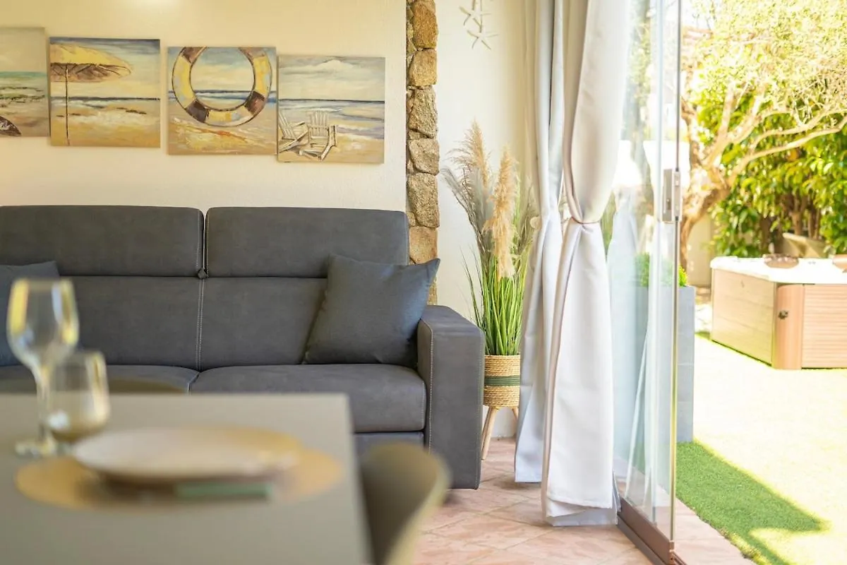 شقة Veranda With Jacuzzi & Bbq 1 Minute From The Beach Capo Comino